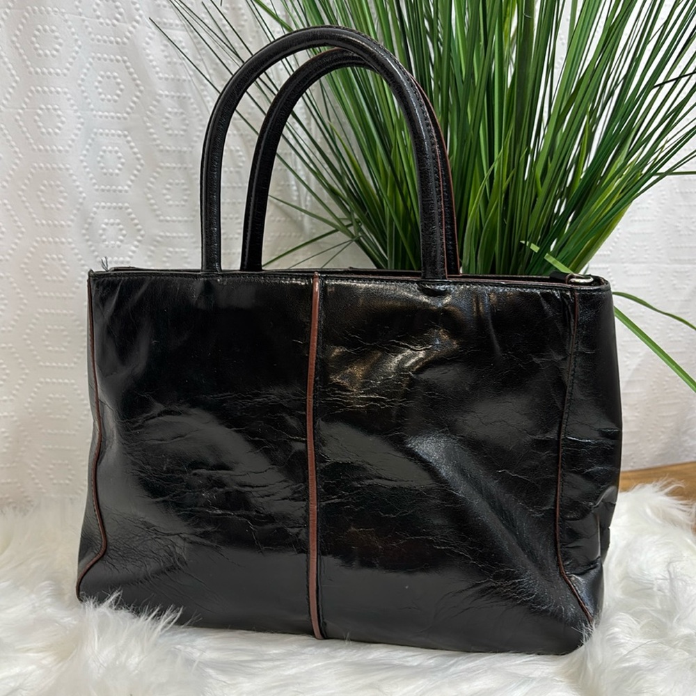HOBO Black Leather Tote Bag